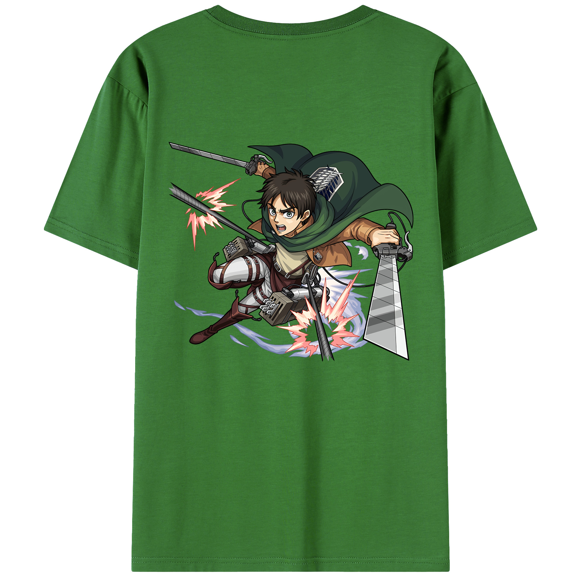 （画像用） 進撃の巨人 エレン･イェーガー Attack on Titan Eren Jäger レディース半袖Tシャツ(バックプリント)